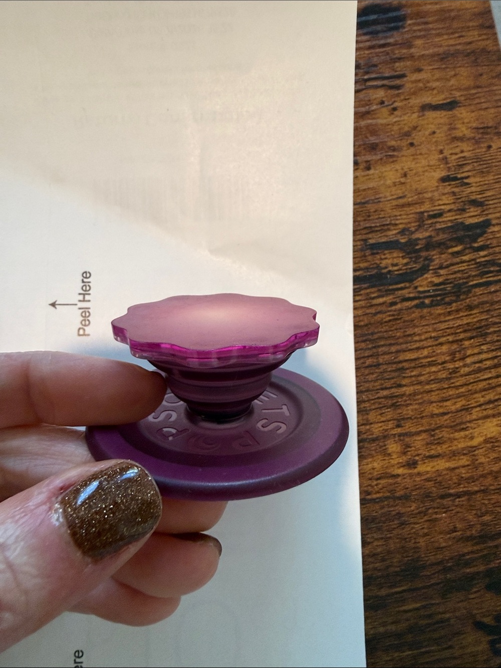 Popsocket Magnetic Acrylic Top - Picture 2 of 2